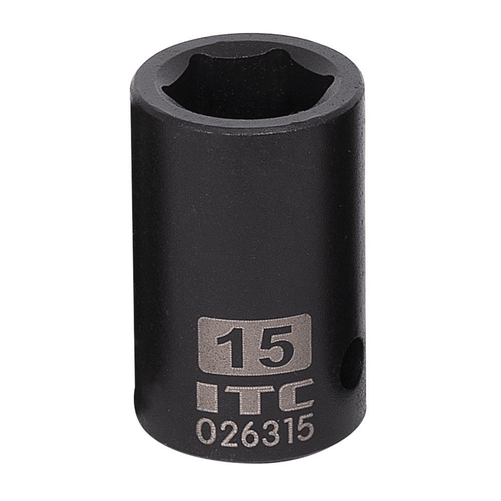 1/2&#34; DR x 15 mm Impact Socket - 6 Point<span class=' ItemWarning' style='display:block;'>Item is usually in stock, but we&#39;ll be in touch if there&#39;s a problem<br /></span>