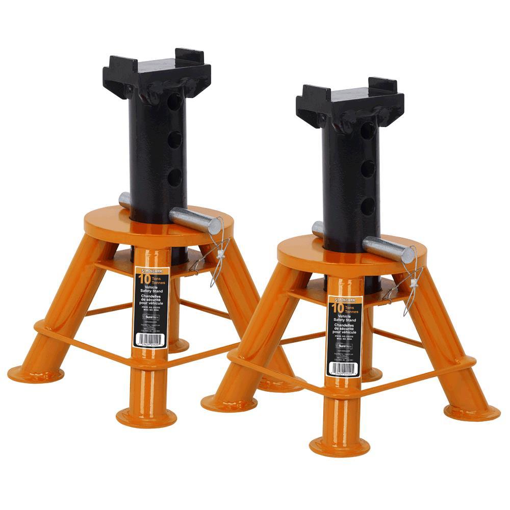 10 Ton Low Profile Jack Stands<span class=' ItemWarning' style='display:block;'>Item is usually in stock, but we&#39;ll be in touch if there&#39;s a problem<br /></span>