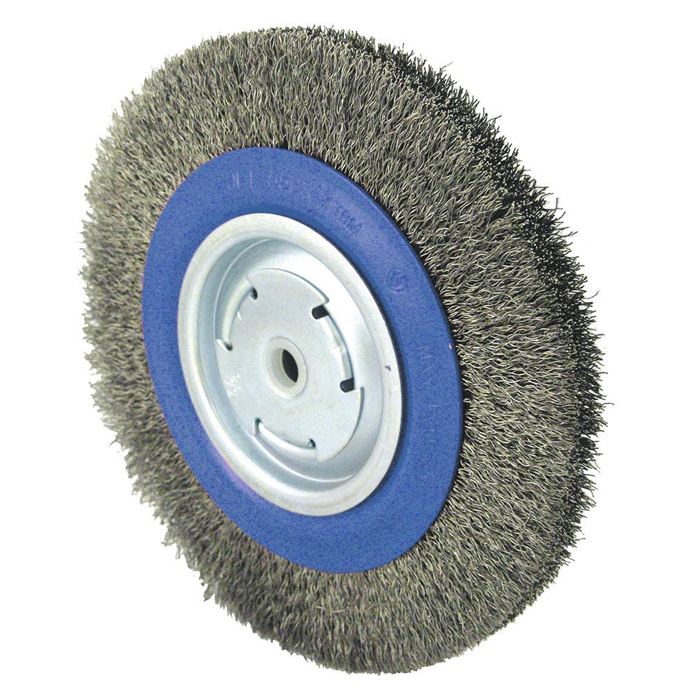 Crimped Wire Wheel Brushes for Bench Grinders<span class=' ItemWarning' style='display:block;'>Item is usually in stock, but we&#39;ll be in touch if there&#39;s a problem<br /></span>