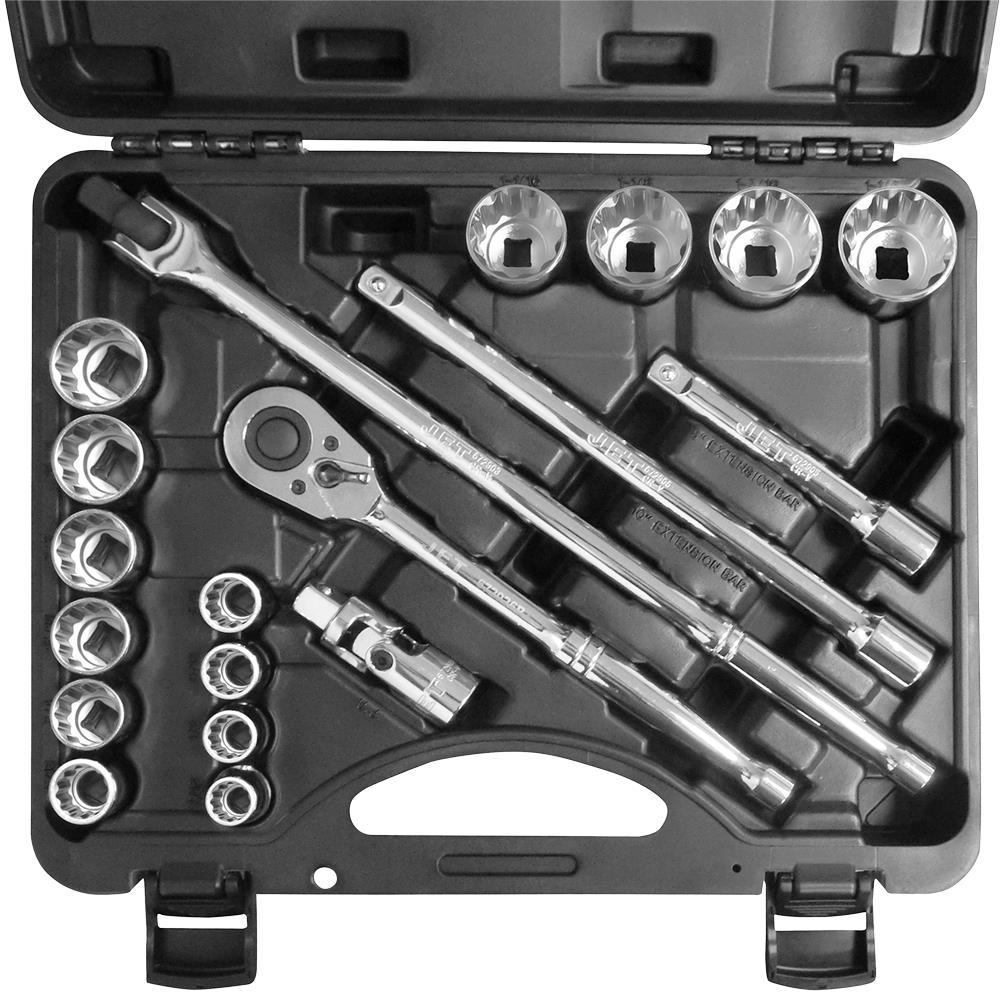 24 PC 1/2&#34; DR Metric Socket Set - 6 Point<span class='Notice ItemWarning' style='display:block;'>Item has been discontinued<br /></span>