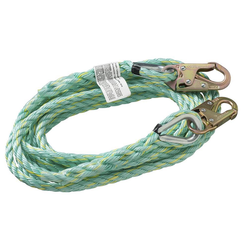 Vertical Lifelines - Premium Extruded Co-Polymer Fibre - Anchor End Snap Hook<span class=' ItemWarning' style='display:block;'>Item is usually in stock, but we&#39;ll be in touch if there&#39;s a problem<br /></span>