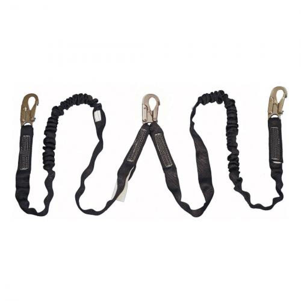 Shock Absorbing Lanyard - POY - Twin Leg - Snap Hooks - 6&#39; (1.8 m)<span class='Notice ItemWarning' style='display:block;'>Item has been discontinued<br /></span>