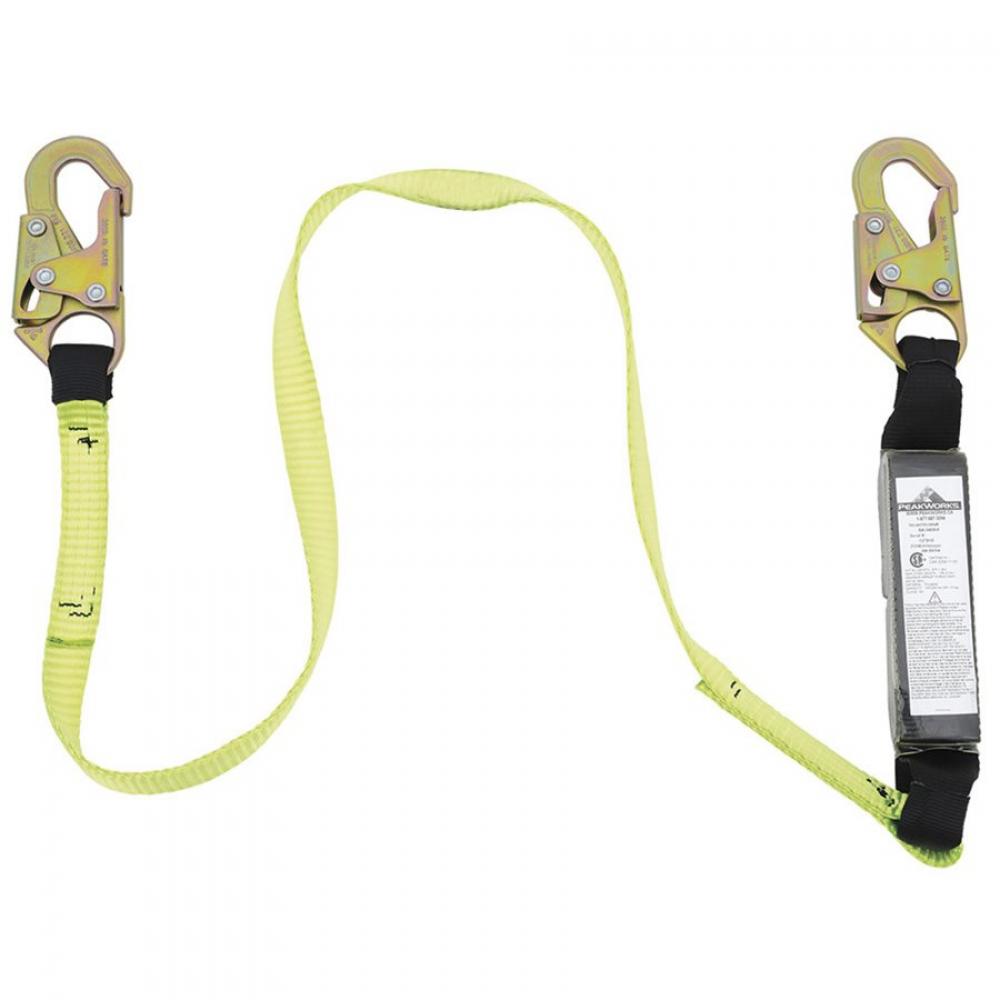 E4 Shock Absorbing Lanyard (100 - 254 lb capacity) - SP - Single Leg - Snap Hooks - 6&#39; (1.8 m)<span class='Notice ItemWarning' style='display:block;'>Item has been discontinued<br /></span>