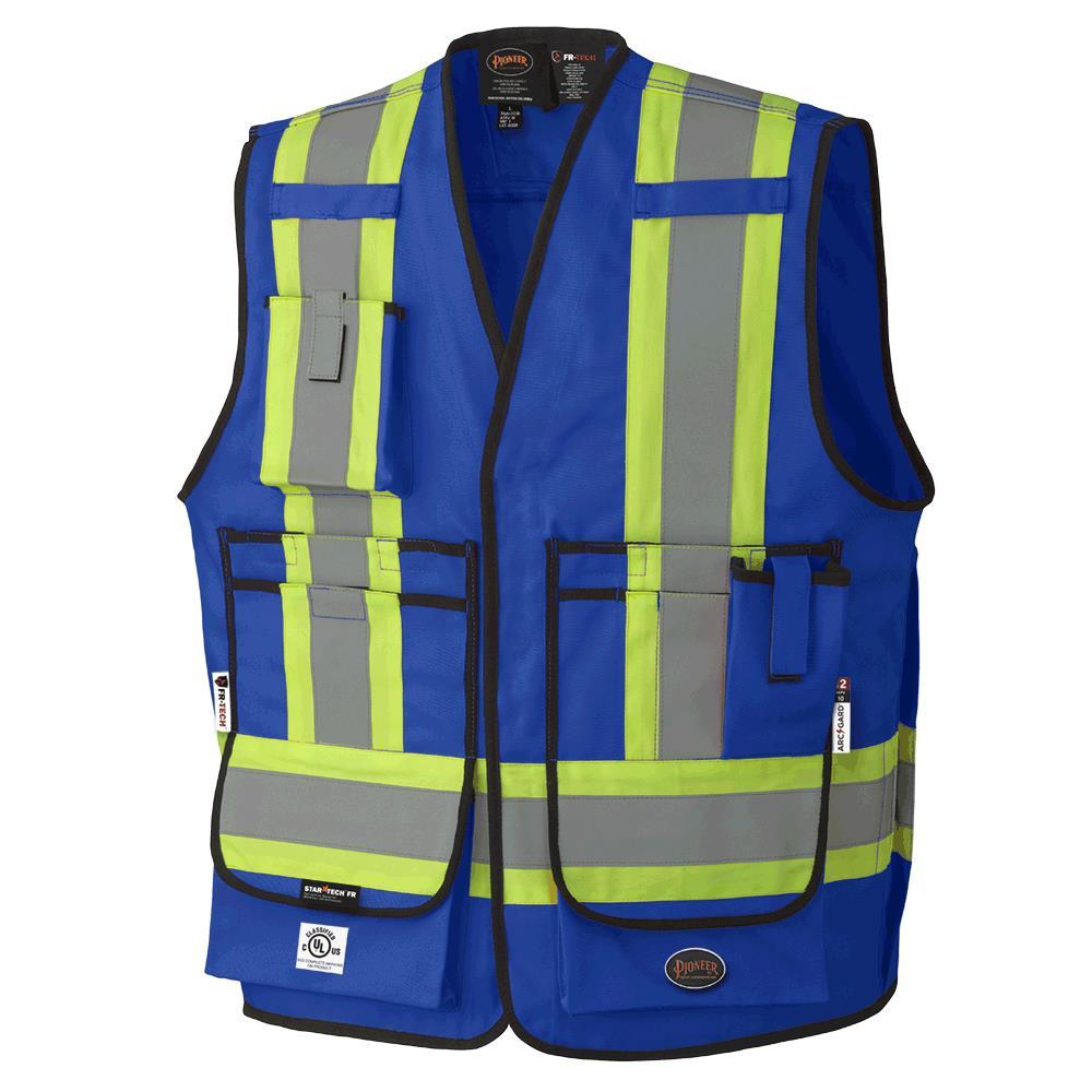 FR/Arc-Resistant Surveyor&#39;s Safety Vests<span class=' ItemWarning' style='display:block;'>Item is usually in stock, but we&#39;ll be in touch if there&#39;s a problem<br /></span>