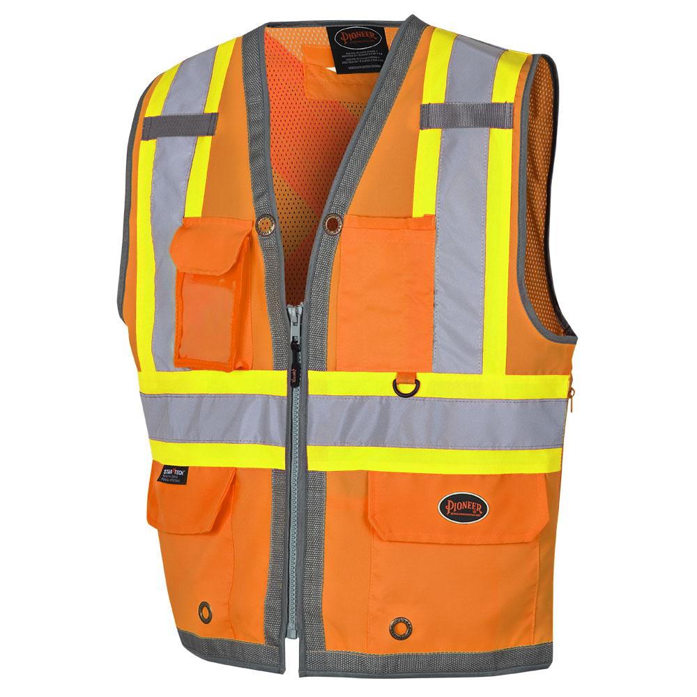 Mesh Back Zip-Front Surveyor’s Safety Vests<span class=' ItemWarning' style='display:block;'>Item is usually in stock, but we&#39;ll be in touch if there&#39;s a problem<br /></span>