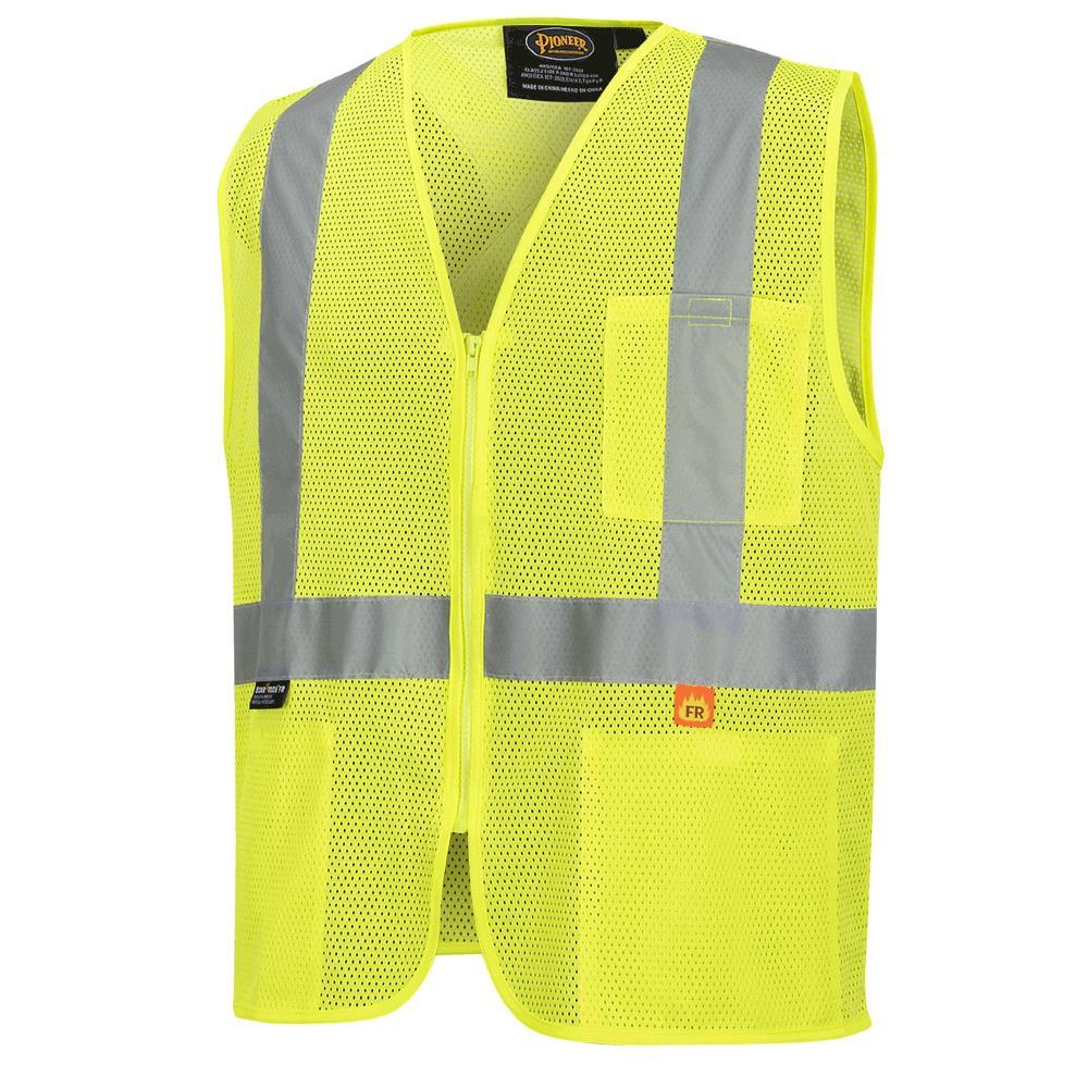 Self-Extinguishing Hi-Vis Mesh Safety Vests<span class=' ItemWarning' style='display:block;'>Item is usually in stock, but we&#39;ll be in touch if there&#39;s a problem<br /></span>