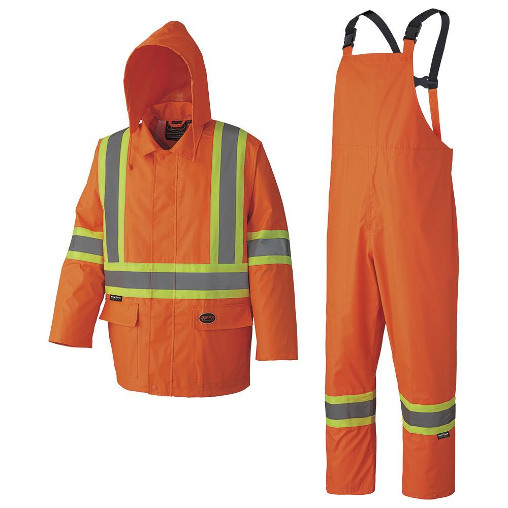 Hi-Vis Waterproof Safety Rain Suits<span class=' ItemWarning' style='display:block;'>Item is usually in stock, but we&#39;ll be in touch if there&#39;s a problem<br /></span>