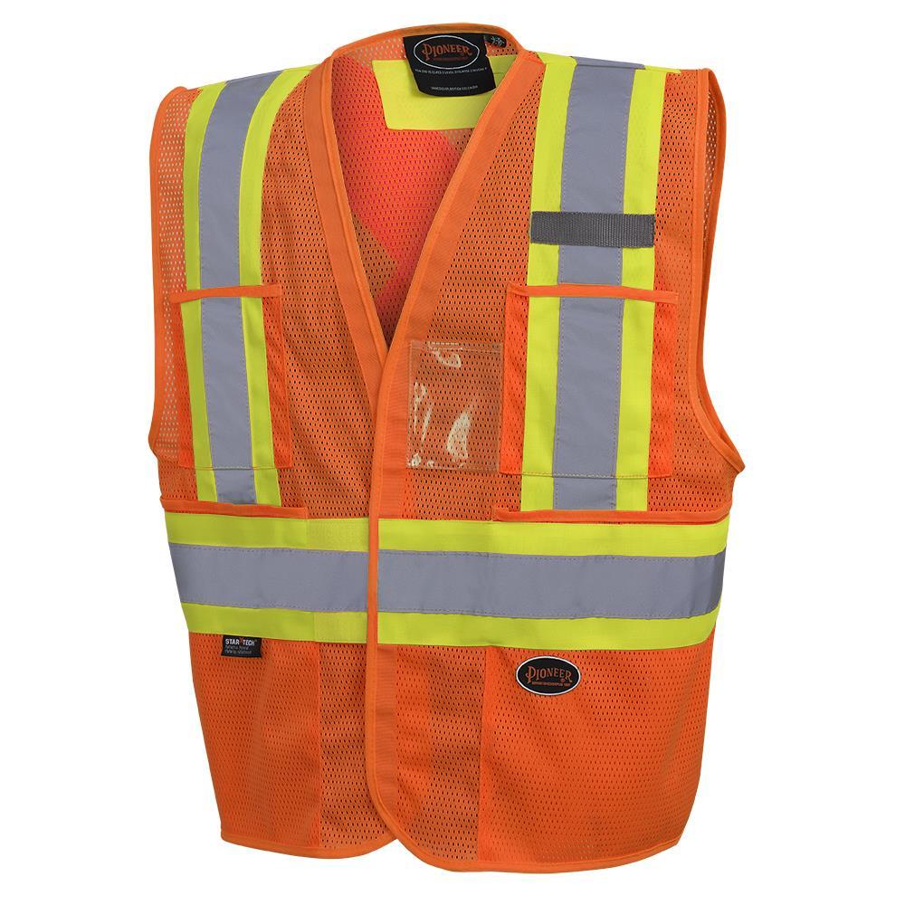 Hi-Viz Orange Non Tear-Away Mesh Vest - L/XL<span class='Notice ItemWarning' style='display:block;'>Item has been discontinued<br /></span>