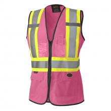 Pioneer V1021840-XS - Women's Safety Vest Tricot Poly Interlock