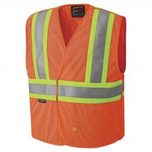 Pioneer V2510850-L/XL - Hi-Vis Flame-Resistant Tear Away Safety Vest