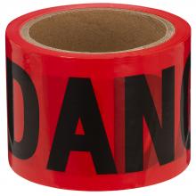 Pioneer V6310160-O/S - "Danger" Tape - Red - 0.04 mm -200'/61 m