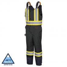 Pioneer V1120870-4XL - Hi-Vis Waterproof Quilted Safety Overalls