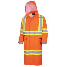 Pioneer V1081450-4XL - "The Rock" Hi-Vis Safety Rainwear Long Coats