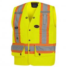 Pioneer V1010140-XL - Surveyor's Safety Vests - 150D Woven Twill Polyester