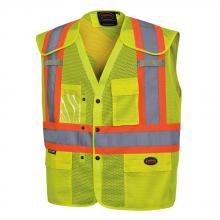 Pioneer V102196A-6/7XL - Hi-Vis Drop Shoulder Polyester Mesh Safety Vests