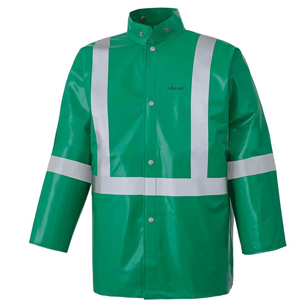 CA-43® FR Chemical/Acid Resistant Safety Jackets - PVC/Poly - Reflective Tape<span class=' ItemWarning' style='display:block;'>Item is usually in stock, but we&#39;ll be in touch if there&#39;s a problem<br /></span>