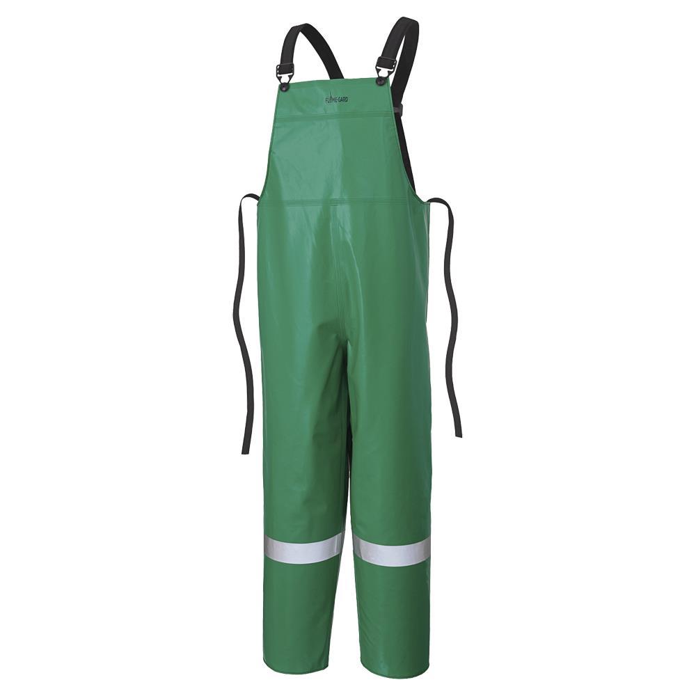 CA-43® FR Chemical/Acid Resistant Safety Bib Pants - PVC/Polyester - Reflective Tape<span class=' ItemWarning' style='display:block;'>Item is usually in stock, but we&#39;ll be in touch if there&#39;s a problem<br /></span>