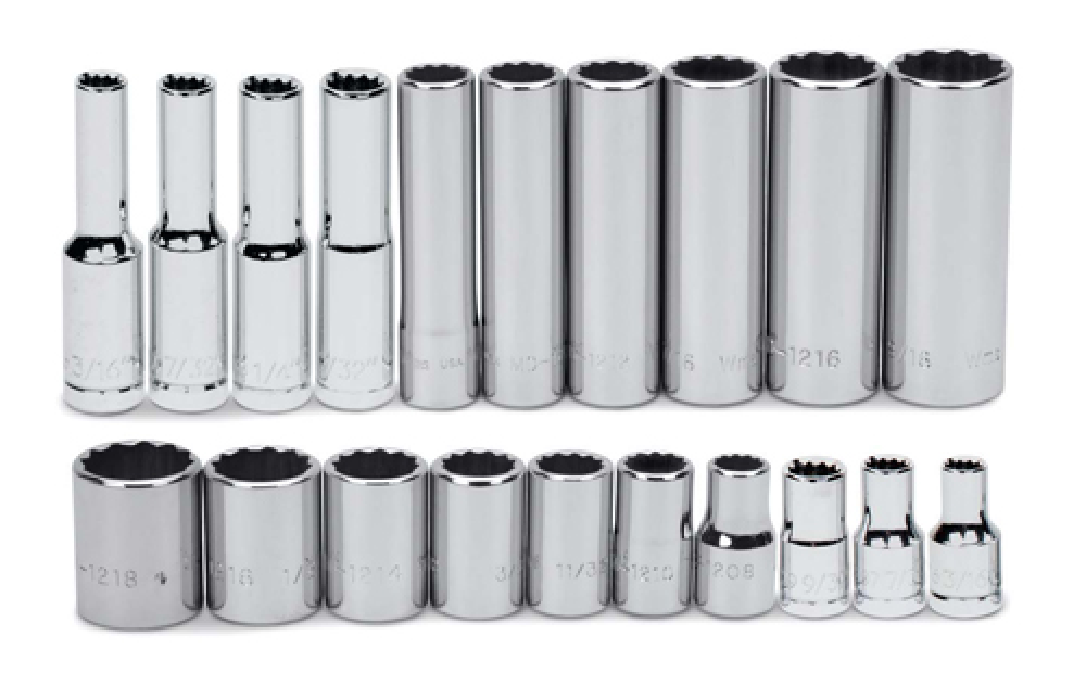 25 pc 1/4&#34; Drive 12-Point SAE Deep Socket Set<span class=' ItemWarning' style='display:block;'>Item is usually in stock, but we&#39;ll be in touch if there&#39;s a problem<br /></span>