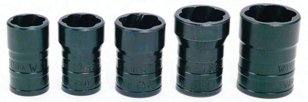 5 pc 1/2&#34; Drive -Point SAE & Metric TURBOSOCKET® Salvage/Damaged Fastener Socket on Rail and Cli<span class=' ItemWarning' style='display:block;'>Item is usually in stock, but we&#39;ll be in touch if there&#39;s a problem<br /></span>