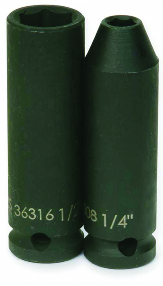 3/8&#34; Drive Deep Impact Sockets, 6-Point, SAE<span class=' ItemWarning' style='display:block;'>Item is usually in stock, but we&#39;ll be in touch if there&#39;s a problem<br /></span>