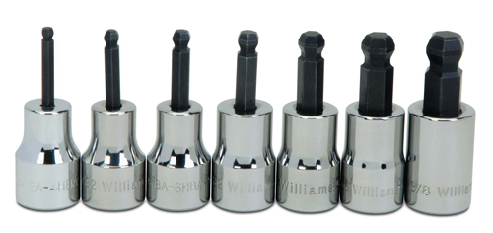 7 pc 3/8&#34; Drive -Point SAE Bit Ball Tip Hex Bit Socket Set<span class=' ItemWarning' style='display:block;'>Item is usually in stock, but we&#39;ll be in touch if there&#39;s a problem<br /></span>