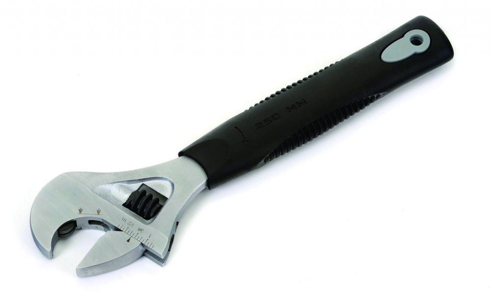 10&#34; Ratcheting Adjustable Wrench Comfort Grip<span class=' ItemWarning' style='display:block;'>Item is usually in stock, but we&#39;ll be in touch if there&#39;s a problem<br /></span>