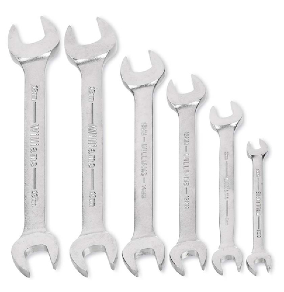 6 pc Metric Double Head Open End Wrench Set<span class=' ItemWarning' style='display:block;'>Item is usually in stock, but we&#39;ll be in touch if there&#39;s a problem<br /></span>