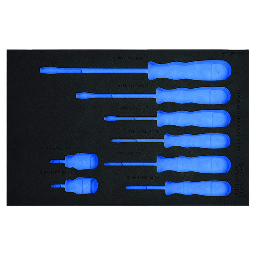 1/3 Foam Drawer Insert Only for 8 pc SuperTorqueâ„¢ Screwdriver Set<span class=' ItemWarning' style='display:block;'>Item is usually in stock, but we&#39;ll be in touch if there&#39;s a problem<br /></span>