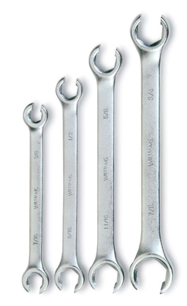 4 pc SAE Double Head Flare Nut Wrench Set<span class=' ItemWarning' style='display:block;'>Item is usually in stock, but we&#39;ll be in touch if there&#39;s a problem<br /></span>