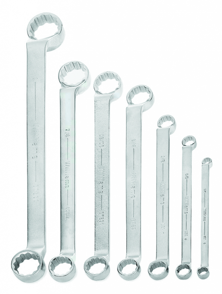 7 pc SAE Double Head 10Â° Offset Box End Wrench Set<span class=' ItemWarning' style='display:block;'>Item is usually in stock, but we&#39;ll be in touch if there&#39;s a problem<br /></span>