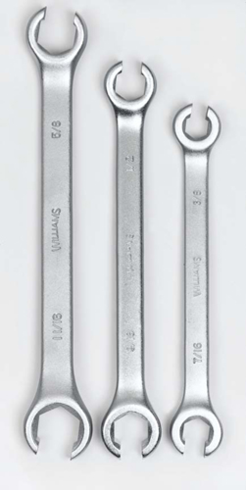 3 pc SAE Double Head Flare Nut Wrench Set<span class=' ItemWarning' style='display:block;'>Item is usually in stock, but we&#39;ll be in touch if there&#39;s a problem<br /></span>