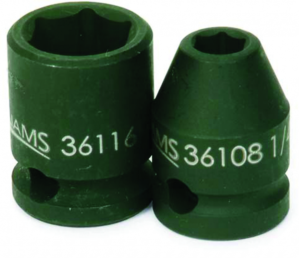 3/8&#34; Drive Shallow Impact Sockets, 6-Point, SAE<span class=' ItemWarning' style='display:block;'>Item is usually in stock, but we&#39;ll be in touch if there&#39;s a problem<br /></span>