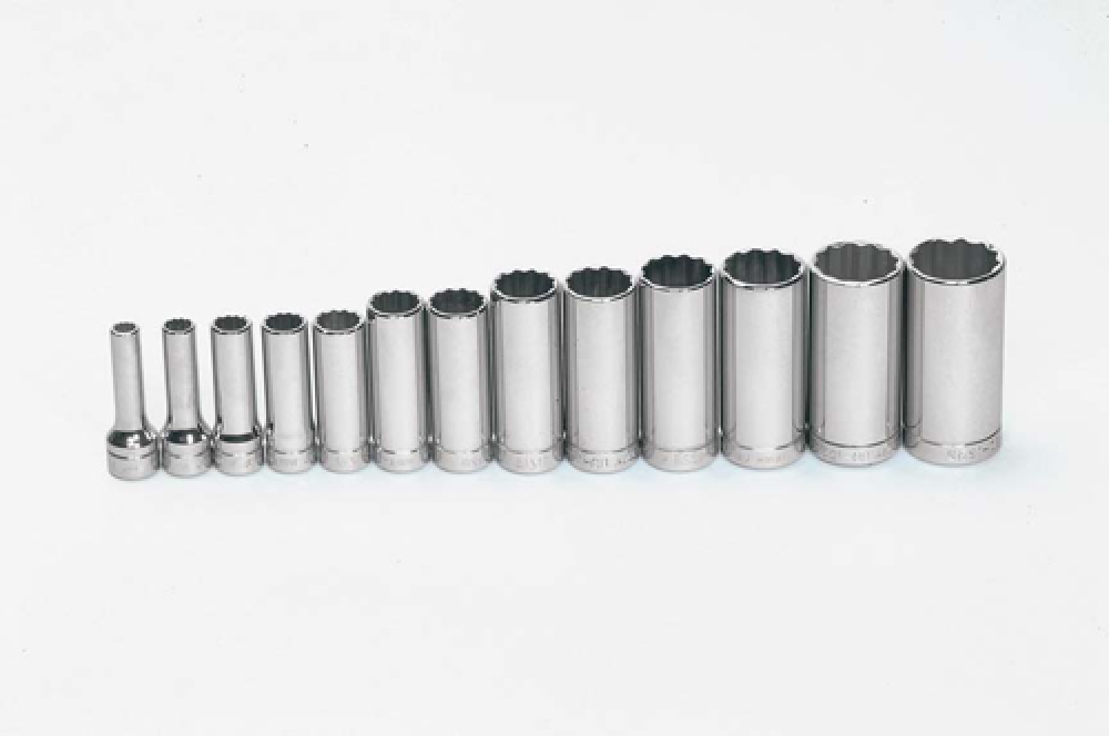 13 pc 3/8&#34; Drive 12-Point SAE Deep Socket Set<span class=' ItemWarning' style='display:block;'>Item is usually in stock, but we&#39;ll be in touch if there&#39;s a problem<br /></span>