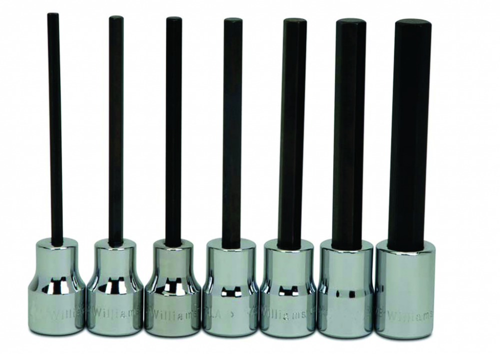 7 pc 3/8&#34; Drive -Point Metric Bit Long Hex Bit Socket Set on Rail and Clips<span class=' ItemWarning' style='display:block;'>Item is usually in stock, but we&#39;ll be in touch if there&#39;s a problem<br /></span>