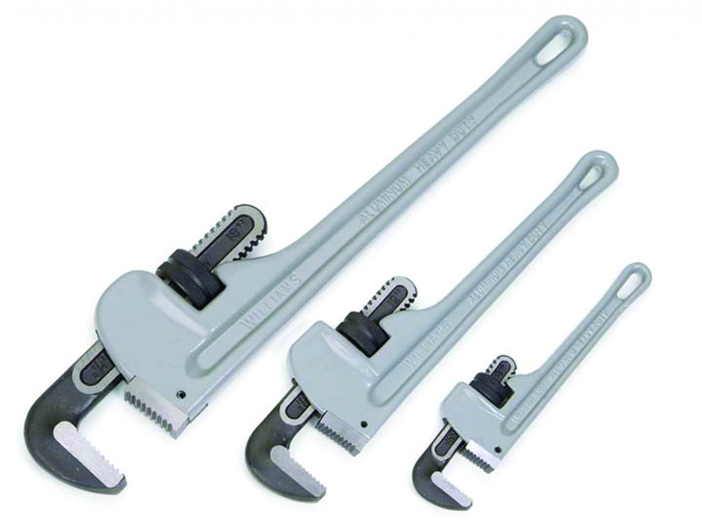 3 pc Heavy Duty Aluminum Pipe Wrench Set<span class=' ItemWarning' style='display:block;'>Item is usually in stock, but we&#39;ll be in touch if there&#39;s a problem<br /></span>