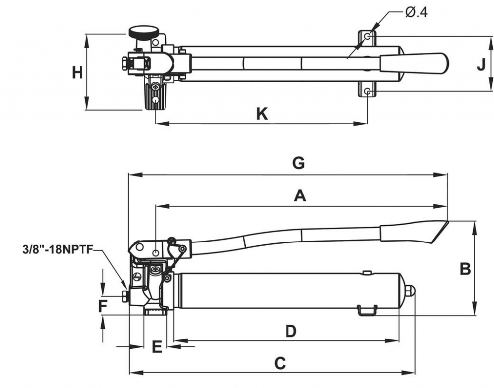 Two Speed Hand Pump 128.0 in Usable Oil Capacity<span class=' ItemWarning' style='display:block;'>Item is usually in stock, but we&#39;ll be in touch if there&#39;s a problem<br /></span>