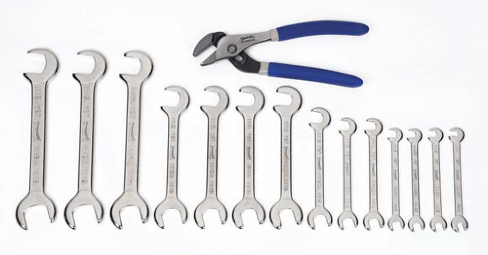 14 pc SAE Miniature 15° x 80° Double Head Open End Wrench Set<span class=' ItemWarning' style='display:block;'>Item is usually in stock, but we&#39;ll be in touch if there&#39;s a problem<br /></span>