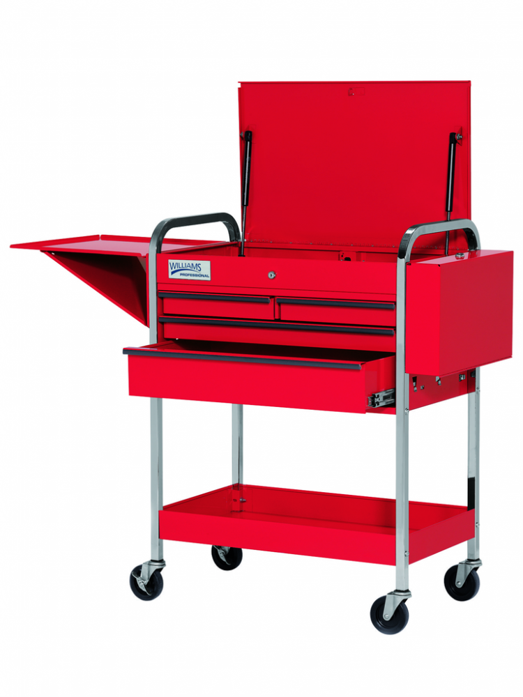 4 Drawer Service Cart With Lid Red<span class=' ItemWarning' style='display:block;'>Item is usually in stock, but we&#39;ll be in touch if there&#39;s a problem<br /></span>