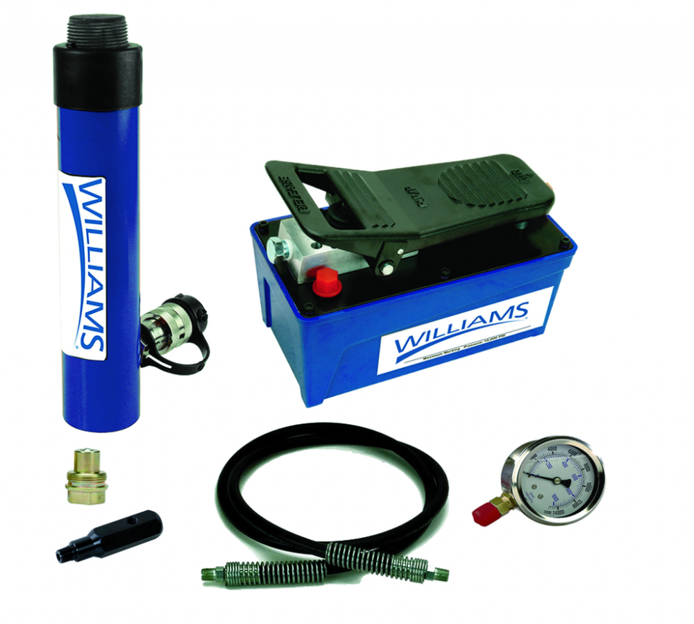 10 Ton, 6&#34; Stroke Threaded Hole Cylinder And Single Acting Air Pump<span class=' ItemWarning' style='display:block;'>Item is usually in stock, but we&#39;ll be in touch if there&#39;s a problem<br /></span>