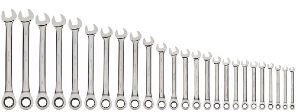 25 pc Metric Combination Ratcheting Wrench Set<span class=' ItemWarning' style='display:block;'>Item is usually in stock, but we&#39;ll be in touch if there&#39;s a problem<br /></span>