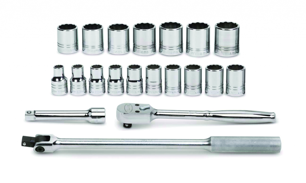 20 pc 1/2&#34; Drive 12-Point Metric Shallow Socket and Drive Tool Set Packed Keep Safe Foam in Meta<span class=' ItemWarning' style='display:block;'>Item is usually in stock, but we&#39;ll be in touch if there&#39;s a problem<br /></span>