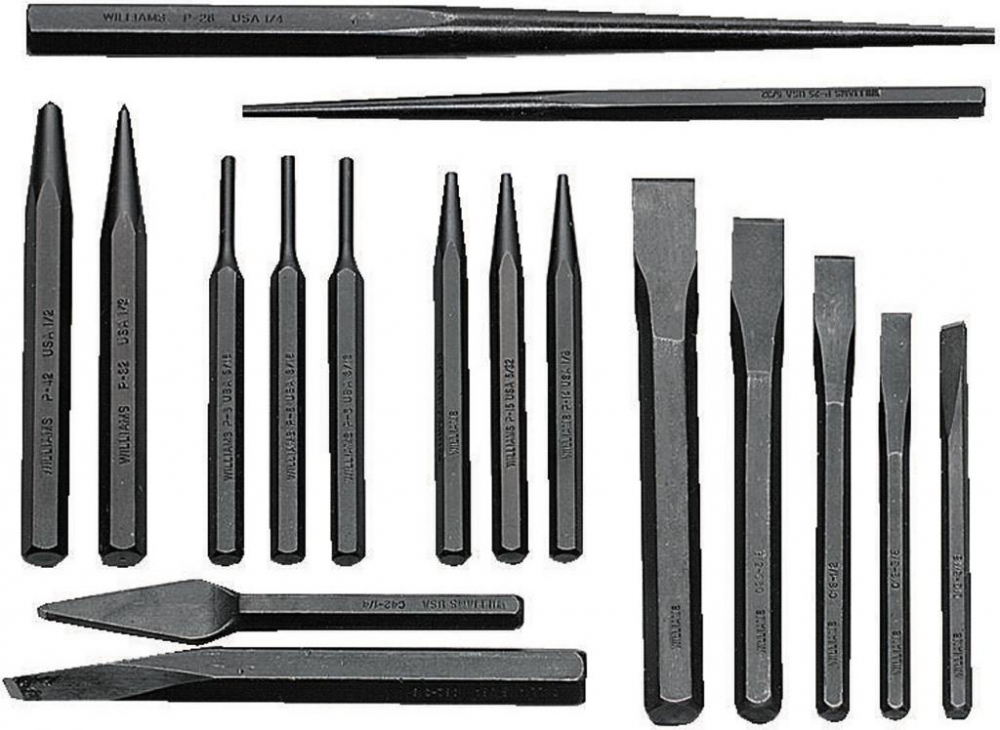 17 Pc Punch & Chisel Set<span class=' ItemWarning' style='display:block;'>Item is usually in stock, but we&#39;ll be in touch if there&#39;s a problem<br /></span>