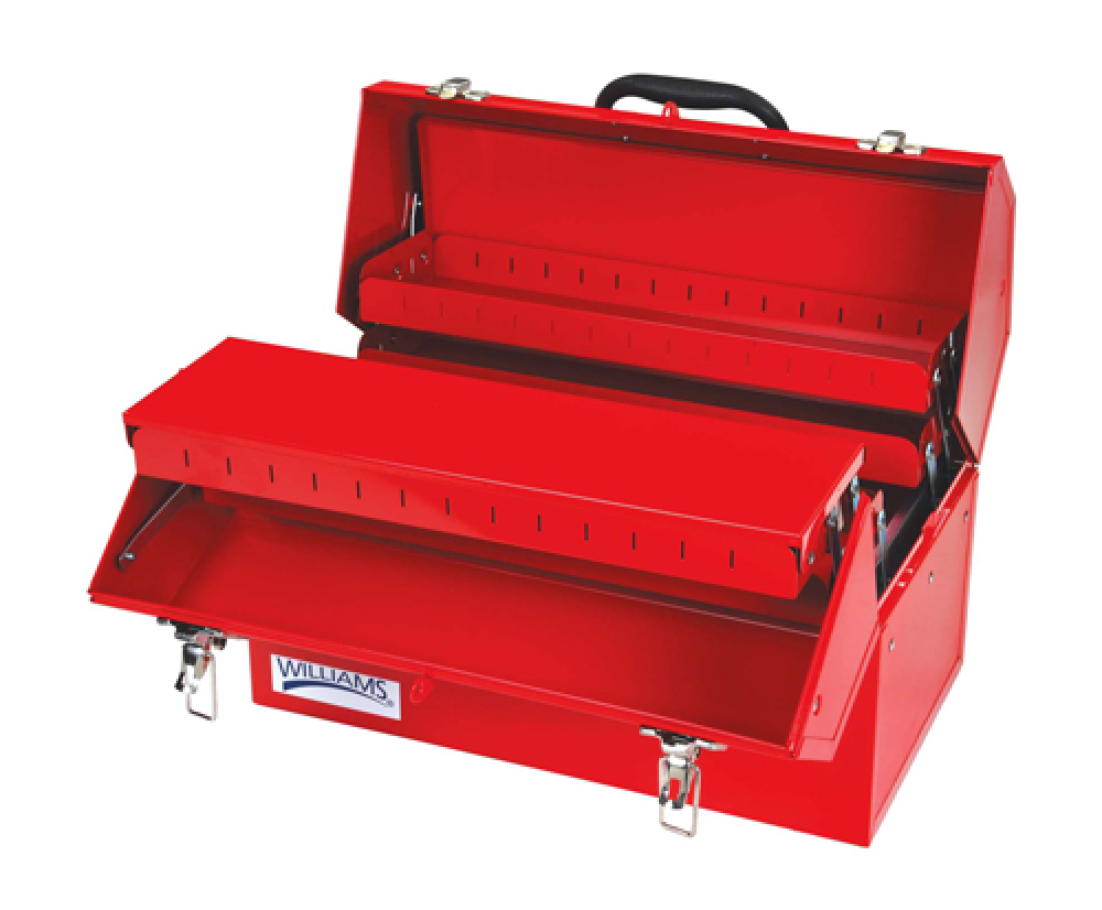 21&#34; Four Tray Cantilver Tool Box Red<span class=' ItemWarning' style='display:block;'>Item is usually in stock, but we&#39;ll be in touch if there&#39;s a problem<br /></span>