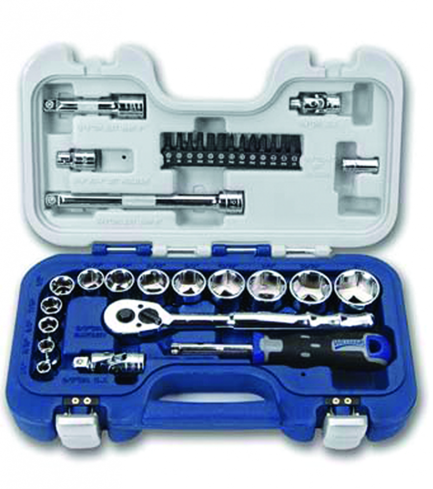 34 pc Basic Tool Set, 6-Point Rugged Case System, SAE<span class=' ItemWarning' style='display:block;'>Item is usually in stock, but we&#39;ll be in touch if there&#39;s a problem<br /></span>