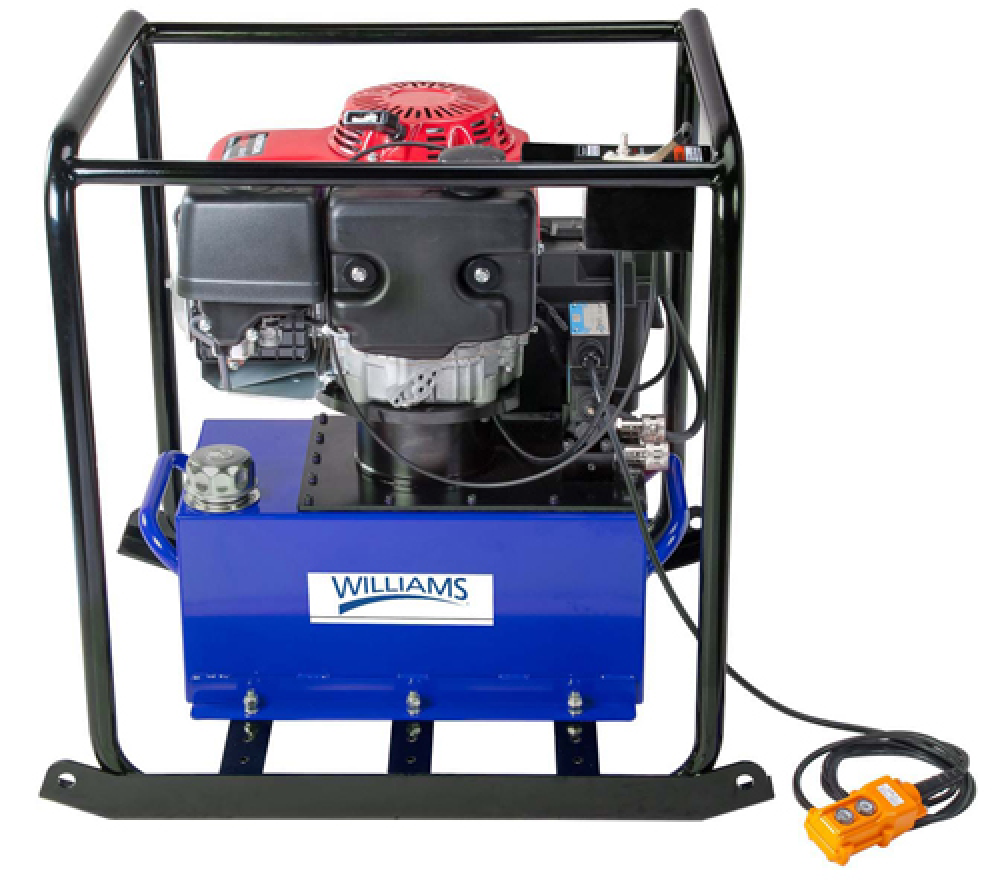 10.2 Hp 5 Gallon Reservoir, 3 Position, 4 Way Valve TypeSolenoid Valve Gas Engine Pump<span class=' ItemWarning' style='display:block;'>Item is usually in stock, but we&#39;ll be in touch if there&#39;s a problem<br /></span>