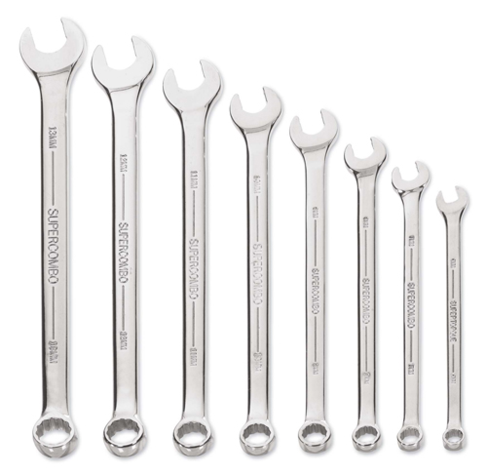 8 pc Metric SUPERCOMBO® Combination Wrench Set<span class=' ItemWarning' style='display:block;'>Item is usually in stock, but we&#39;ll be in touch if there&#39;s a problem<br /></span>