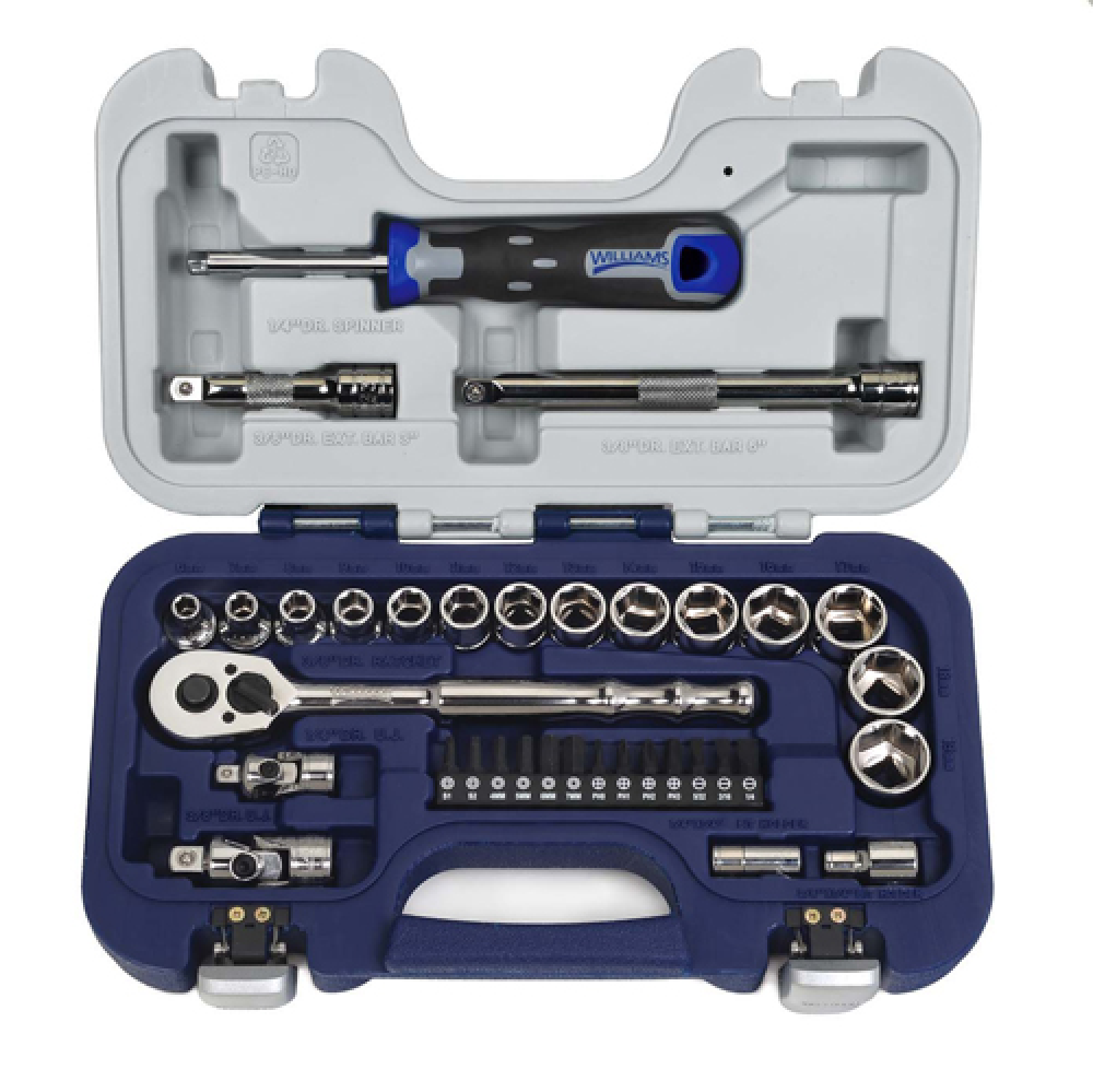 35 pc 6 Drive 6-Point Metric Basic Tool Set with 1/4&#34; Hex Screwdriver Bits<span class=' ItemWarning' style='display:block;'>Item is usually in stock, but we&#39;ll be in touch if there&#39;s a problem<br /></span>