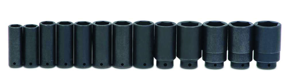 19 pc 1/2&#34; Drive 6-Point SAE Deep Impact Socket Set on Rail and Clips<span class=' ItemWarning' style='display:block;'>Item is usually in stock, but we&#39;ll be in touch if there&#39;s a problem<br /></span>