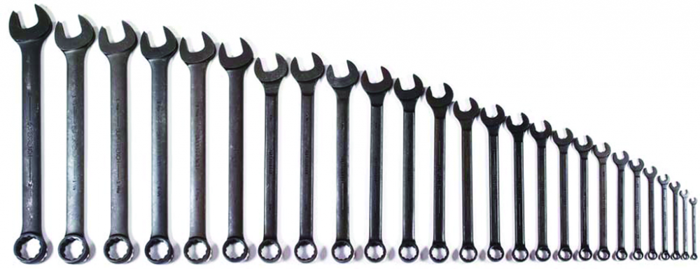 11 pc SAE SUPERCOMBO® Black Industrial Finish Combination Wrench Set<span class=' ItemWarning' style='display:block;'>Item is usually in stock, but we&#39;ll be in touch if there&#39;s a problem<br /></span>