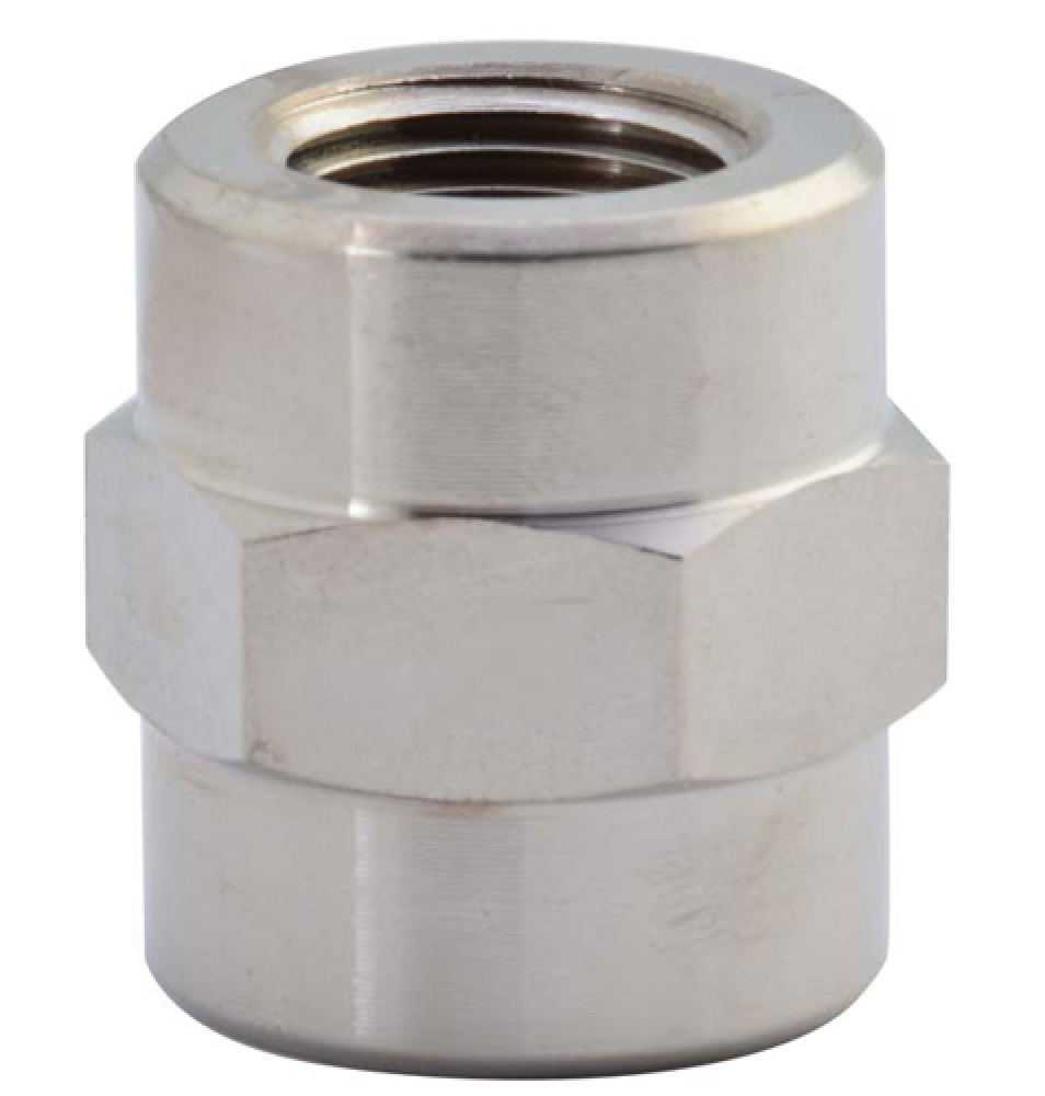 Female 1/4&#34;-18Nptf/Female 3/8&#34;-18Nptf Coupling<span class=' ItemWarning' style='display:block;'>Item is usually in stock, but we&#39;ll be in touch if there&#39;s a problem<br /></span>